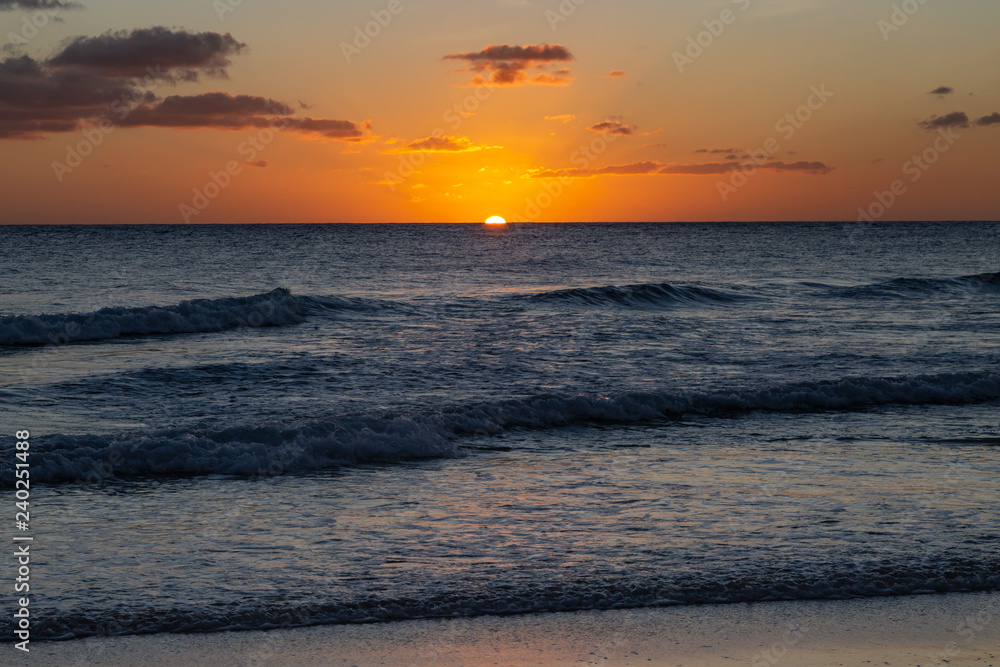 Sunset over the Water, in Barbados