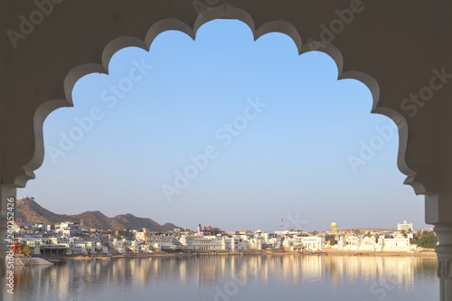 Pushkar city in Rajasthan state of India