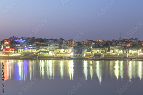 Pushkar city in Rajasthan state of India © anujakjaimook