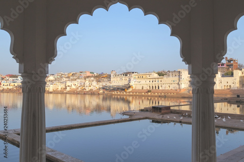 Pushkar city in Rajasthan state of India
