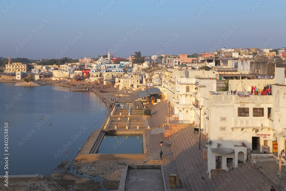 Pushkar city in Rajasthan state of India Pushkar city in Rajasthan state of India