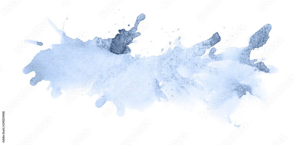 Abstract watercolor background hand-drawn on paper. Volumetric smoke elements. Blue, Navy Peony color. For design, web, card, text, decoration, surfaces. Abstract watercolor background hand-drawn on paper. Volumetric smoke elements. Blue, Navy Peony color. For design, web, card, text, decoration, surfaces.