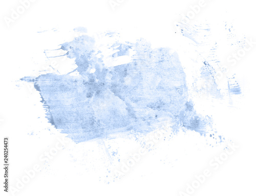 Abstract watercolor background hand-drawn on paper. Volumetric smoke elements. Blue, Navy Peony color. For design, web, card, text, decoration, surfaces.