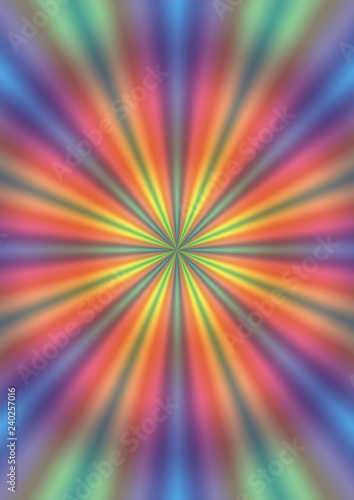 Abstract background different color rays. 3D illustration.