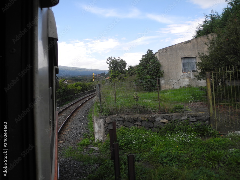 Bahnfahrt Circumetna auf Sizilien Bahnfahrt Circumetna auf Sizilien