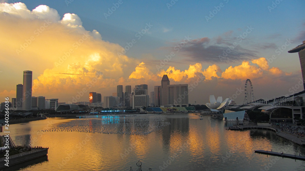 View of Singapur Marina Bay