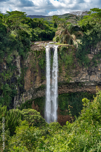 Fototapeta Naklejka Na Ścianę i Meble -  The Alexandra falls in the jungle of Mauritius island.