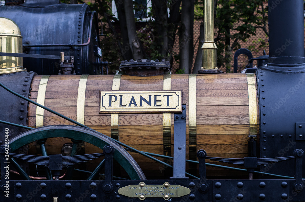 Obraz premium steam train in station
