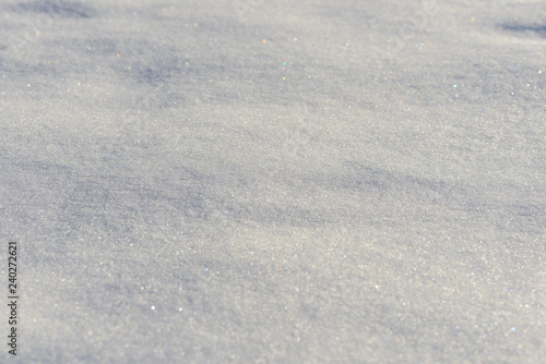 Fotografia snowdrift surface on a sunny winter day