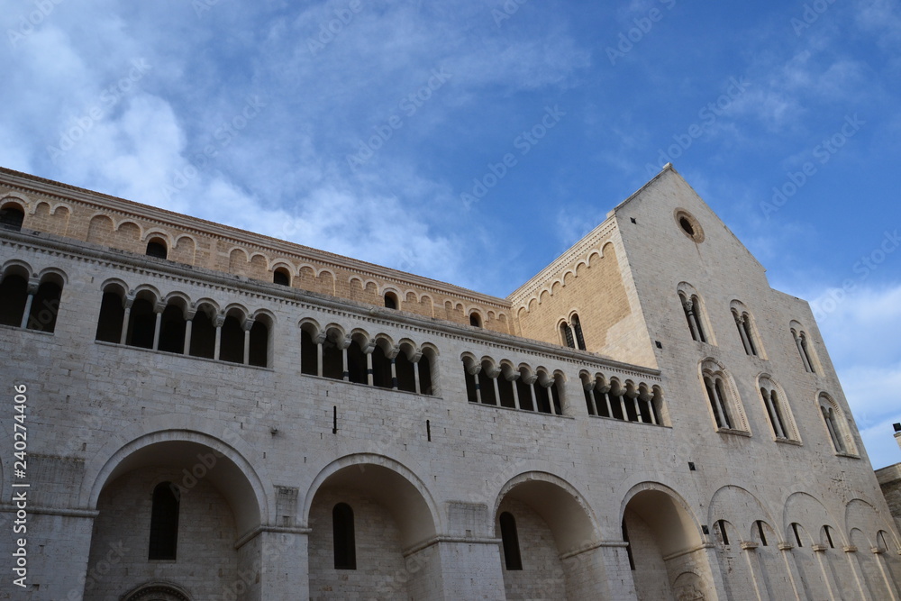 Buildings, monuments and streets of Bari