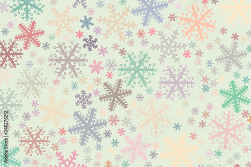 Abstract hand drawn close-up of snow, artistic for graphic design, catalog, textile or texture printing & background.