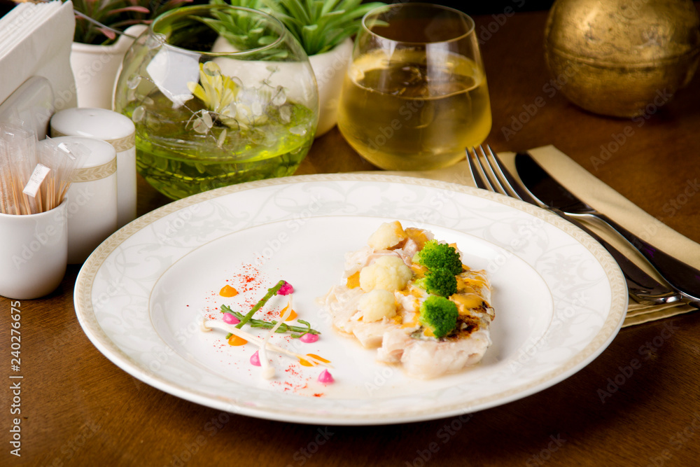 steamed fish fillet with broccoli and cauliflower and cauliflower steamed fish fillet with broccoli and cauliflower and cauliflower