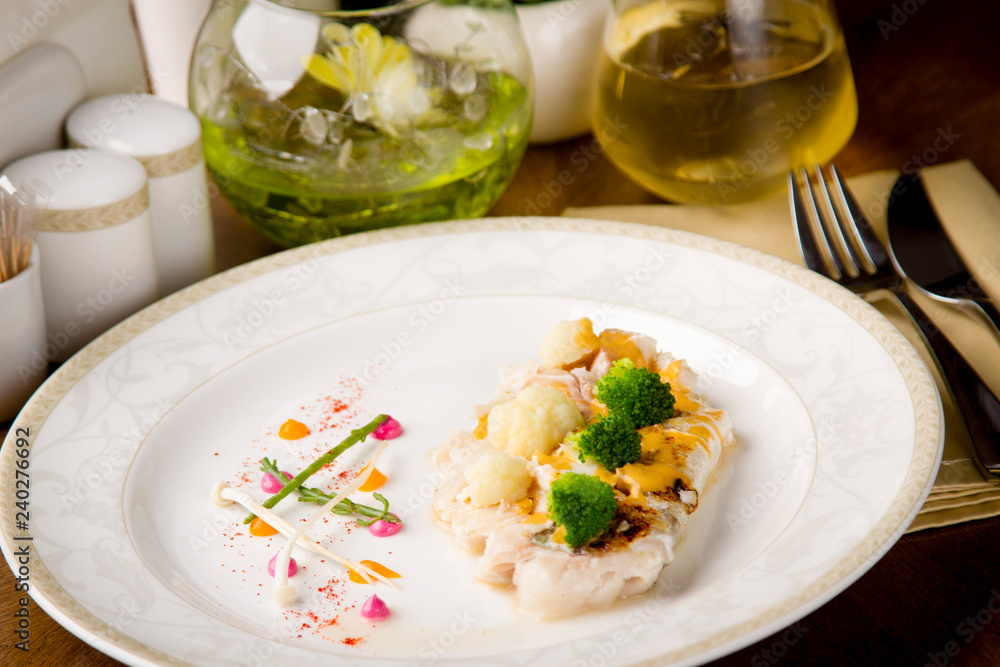 steamed fish fillet with broccoli and cauliflower and cauliflower steamed fish fillet with broccoli and cauliflower and cauliflower