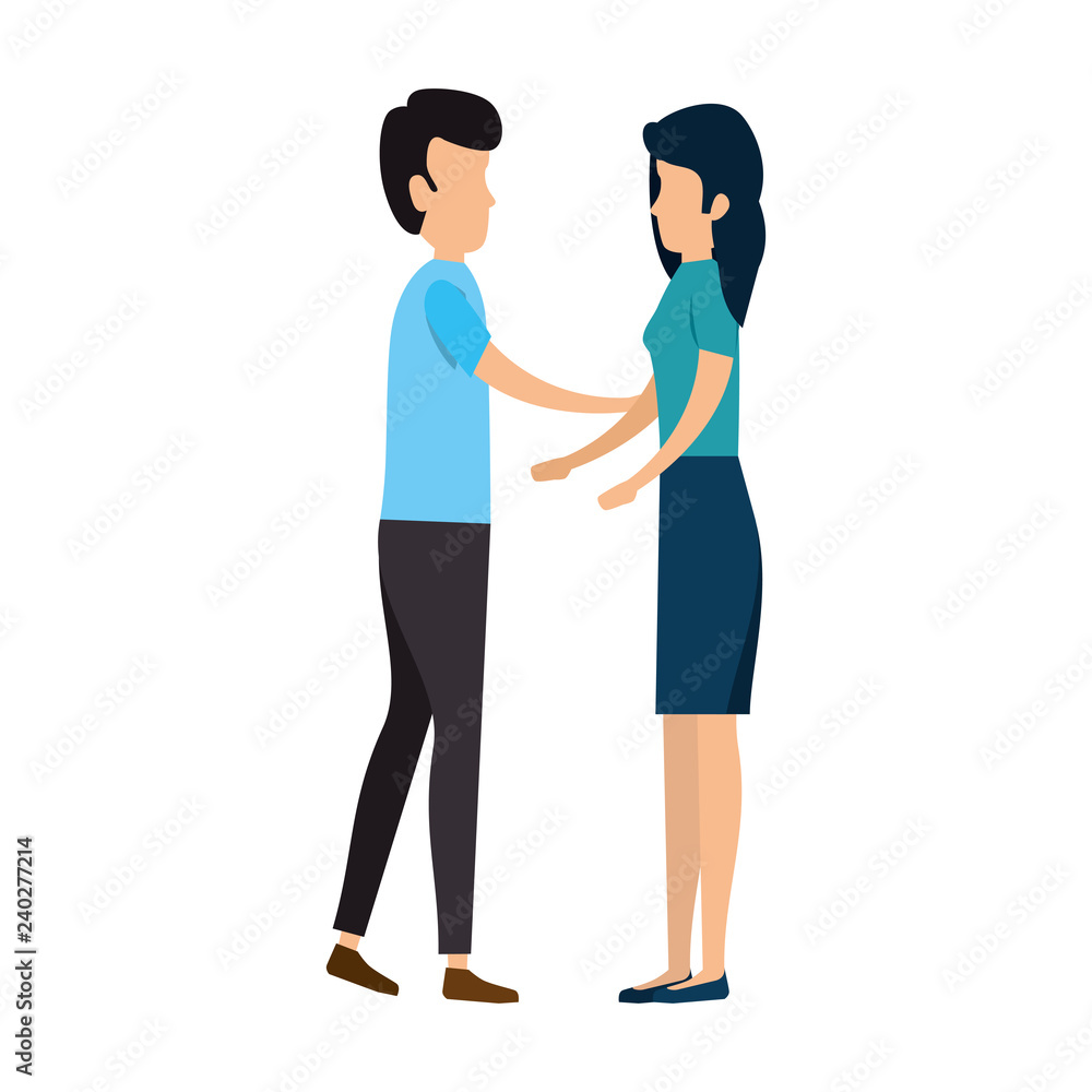 business couple avatars characters business couple avatars characters