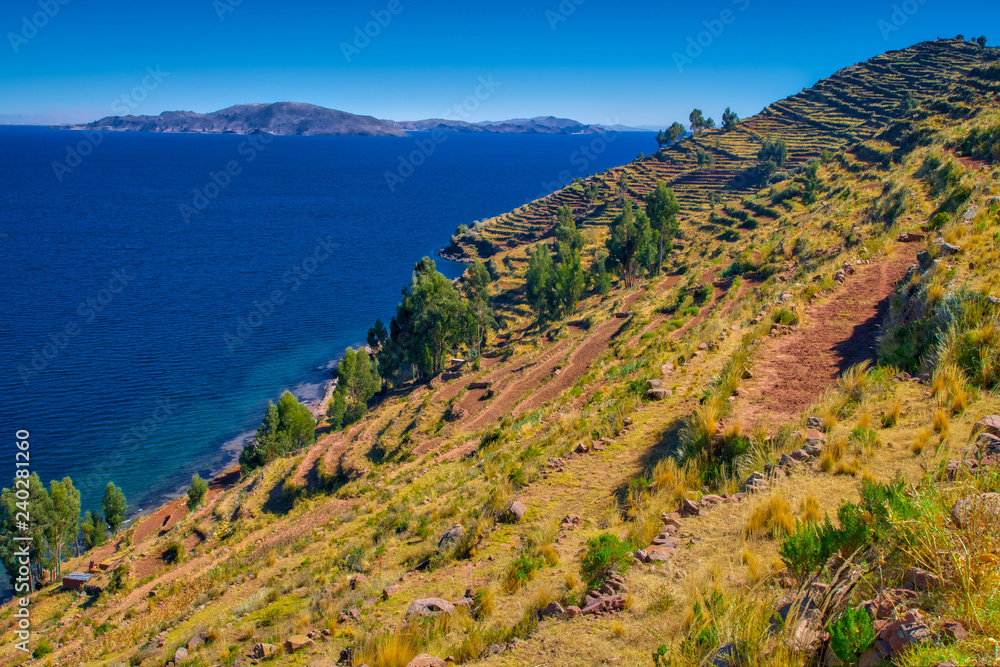Lake Titicaca Andes View