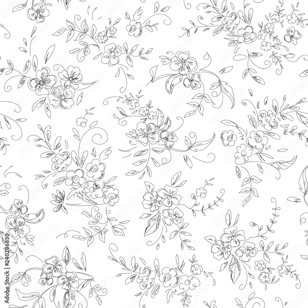 seamless abstract floral background seamless abstract floral background