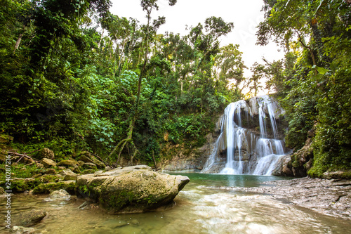 Beautiful Gozalandia Waterfall in San Sebastian Puerto Rico