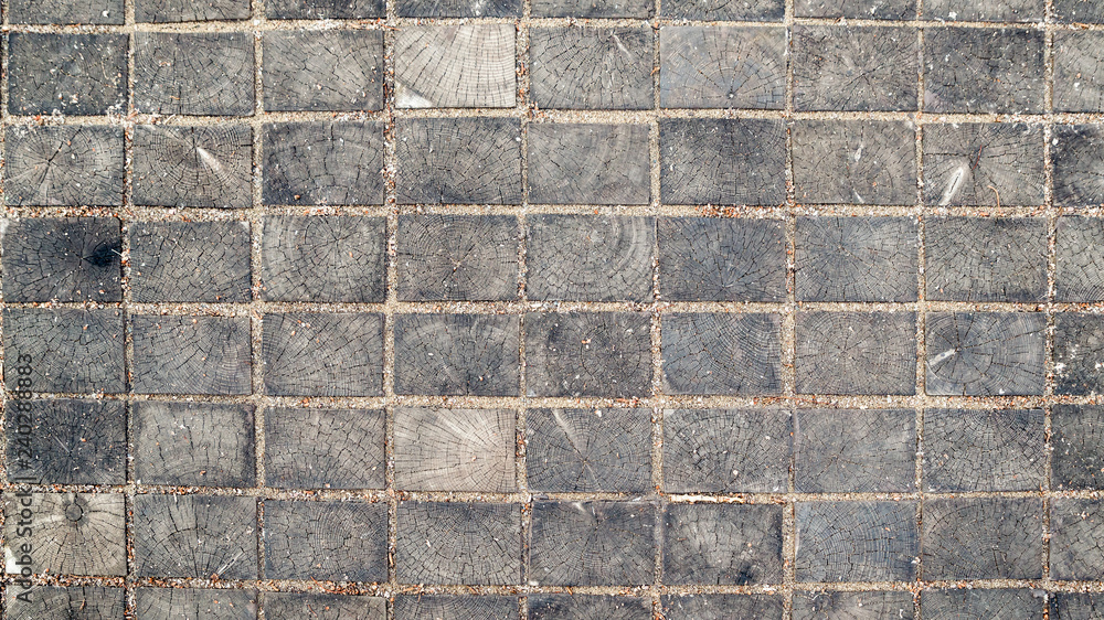 Obraz premium wood pavers, texture