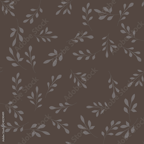 Seamless floral pattern with roses, vector illustration in vintage style