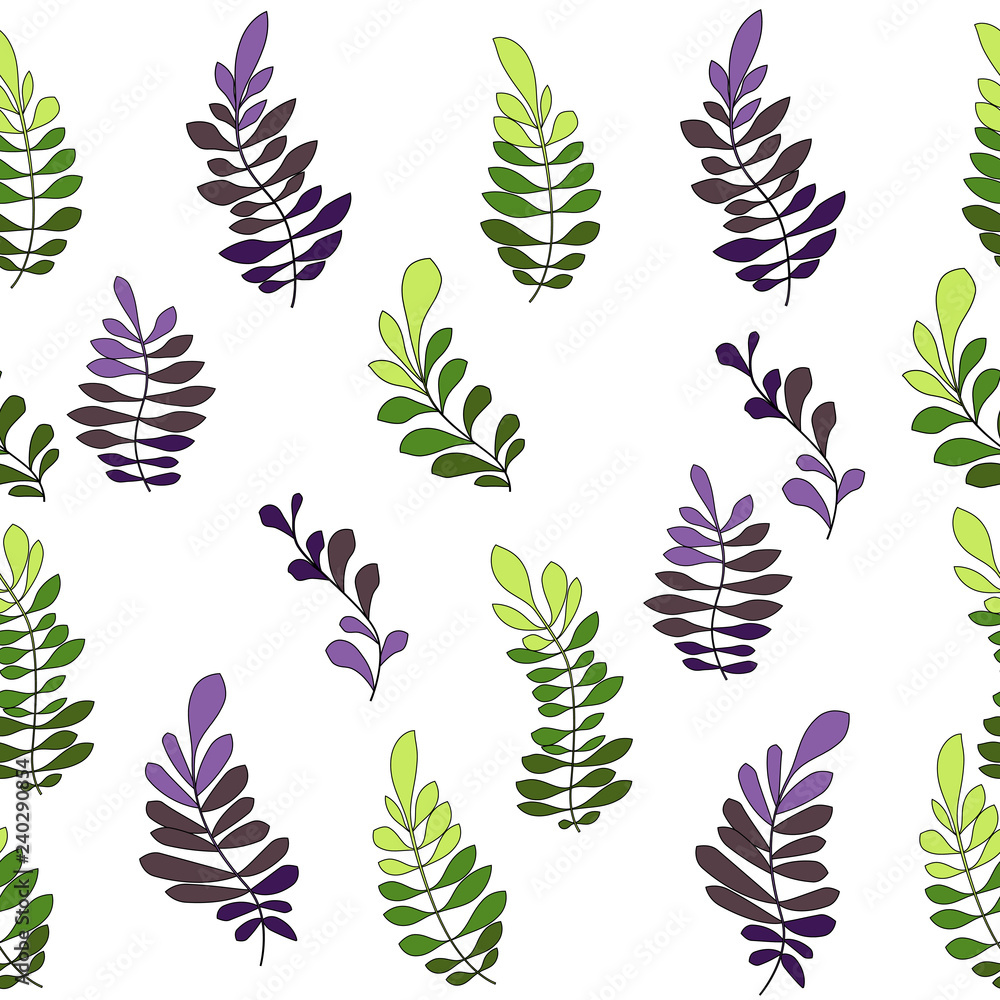 Fototapeta premium Texture with flowers and plants. Floral ornament. Original flowers pattern.