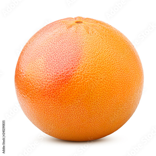 grapefruit isolated on white background  clipping path  full depth of field