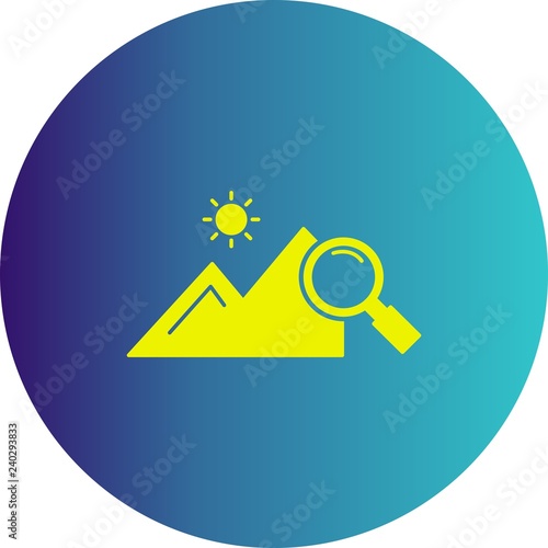 vector explore nature icon