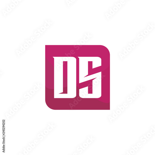Initial Letter Logo DS Template Vector Design
