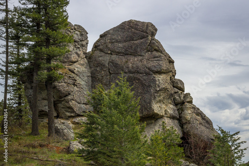 Large Rocky Face in Spokane Hills
