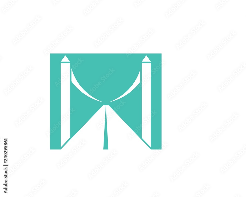 bridge logo vector template