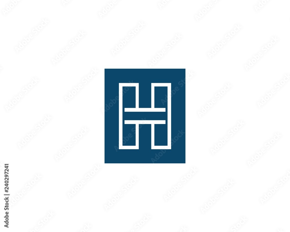 
Letter H icon alphabet symbol. Letter H logo icon design vector sign. 