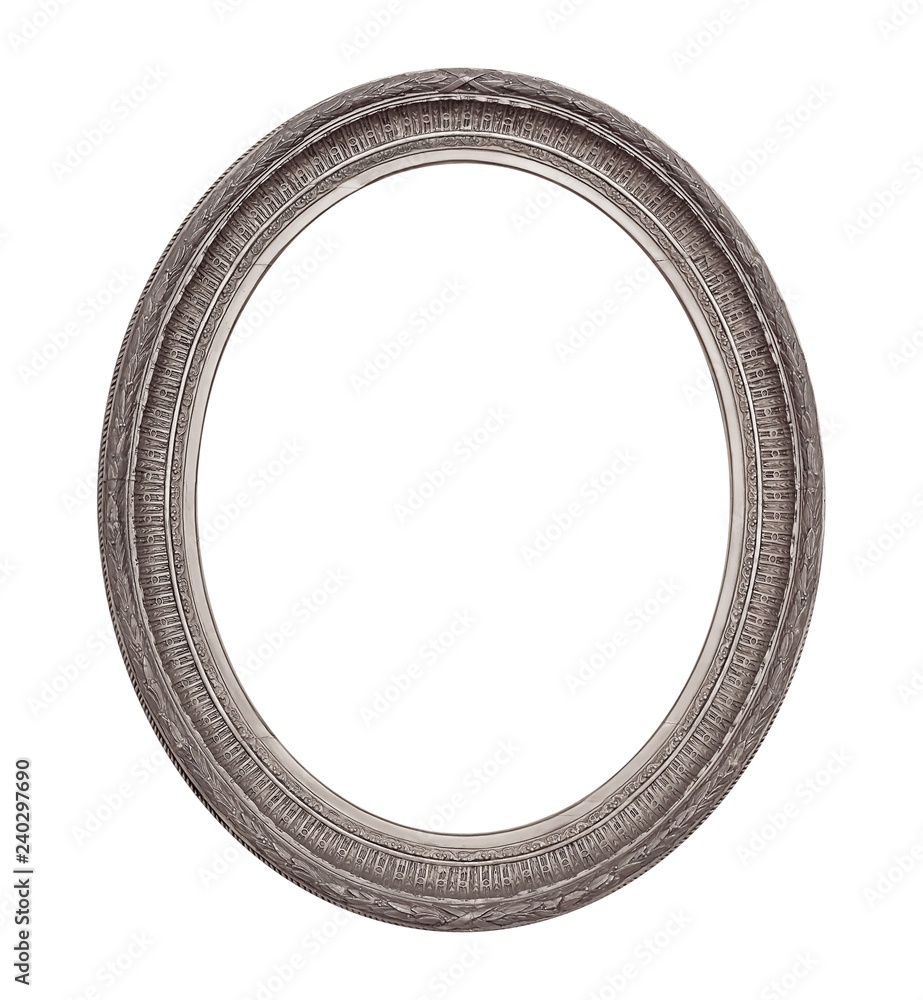 Silver frame for paintings, mirrors or photo isolated on white background Silver frame for paintings, mirrors or photo isolated on white background