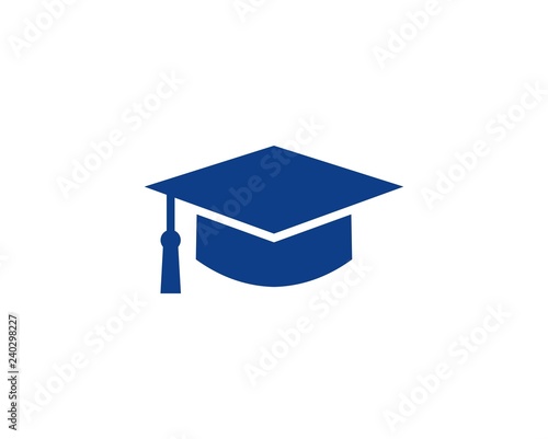 Education symbol. Cap icon. Simple design education symbol. 