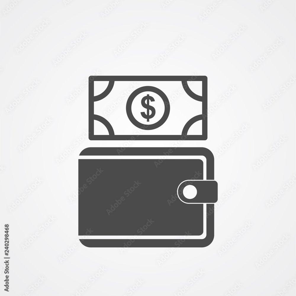 Wallet vector icon sign symbol Wallet vector icon sign symbol
