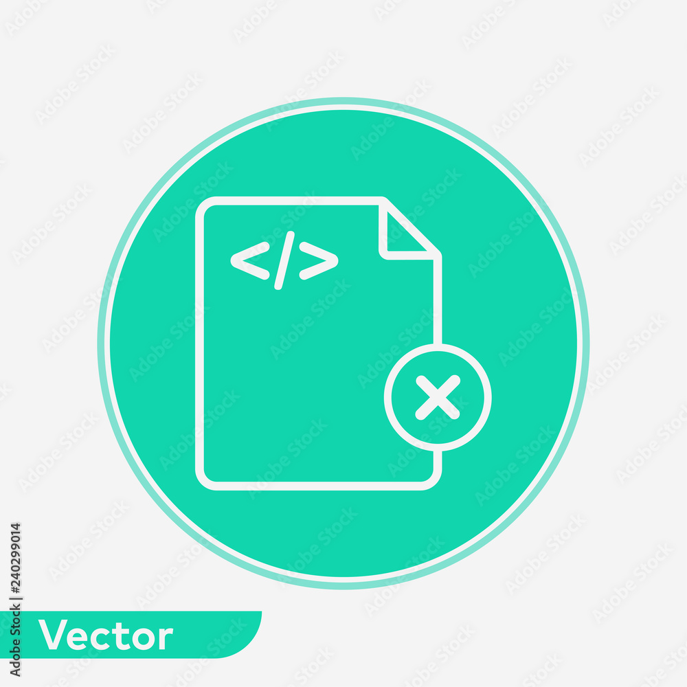 Remove file vector icon sign symbol Remove file vector icon sign symbol
