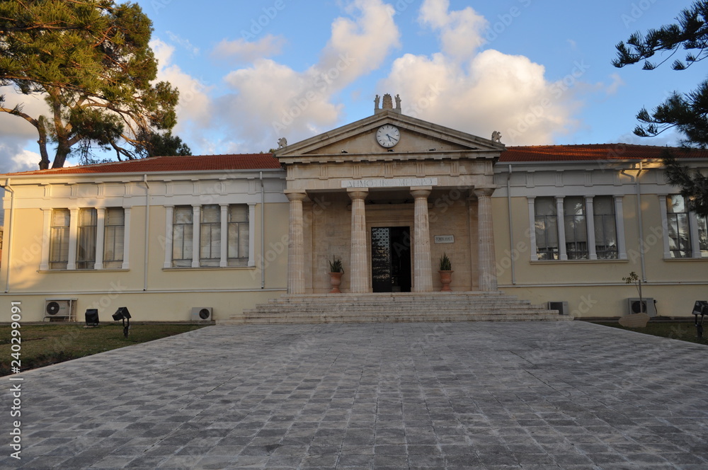 The beautiful Paphos municipal building in Cyprus