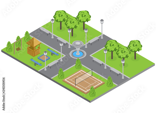 Suburbia Park Illustration
