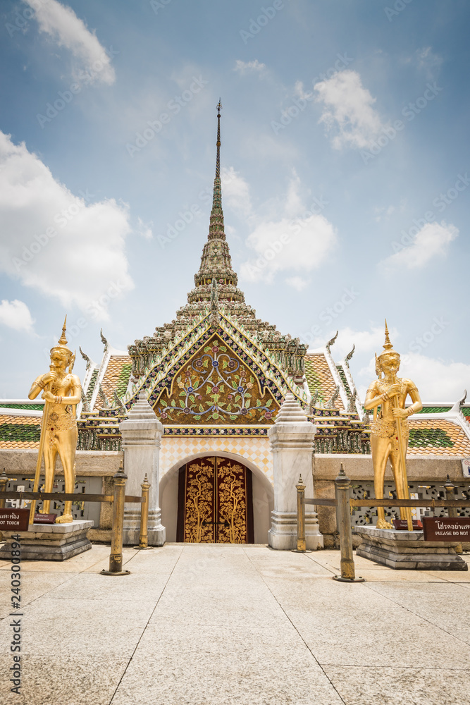 Naklejka premium Phra Wiharn Yod - part of Grand Palace in Bangkok, Thailand