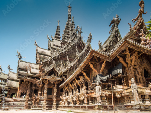 Sanctuary of Truth in Pattaya, Thailand. © arianarama