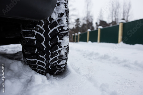 Winter tire with spikes © Valeriy