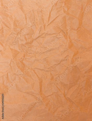 Sepia crumpled paper texture background