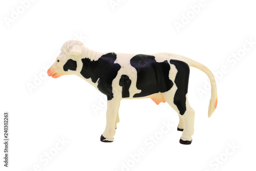 toy cow isolated