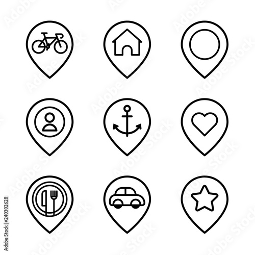 Free Download Pin Maps Icon Set - GFXLoad