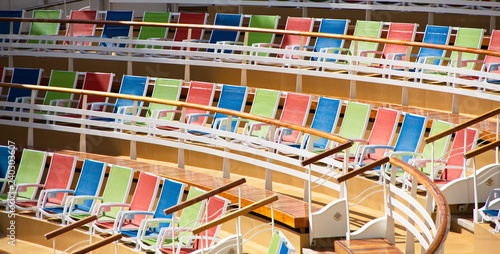 Row of Colorful Chairs