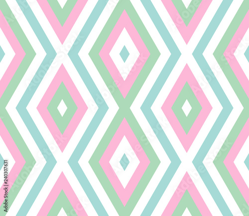 Seamless abstract background with rhombuses. Infinity geometric pattern.  Seamless geometric pattern. Vector illustration.