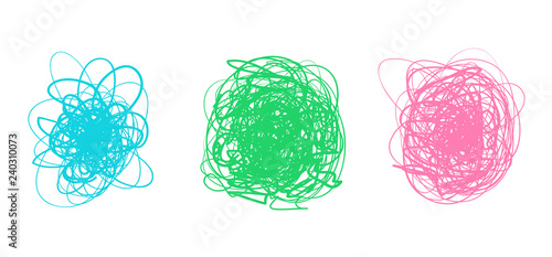 Backgrounds with array of lines. Intricate chaotic textures on white. Wavy backdrops. Hand drawn tangled patterns. Elements for posters and flyers