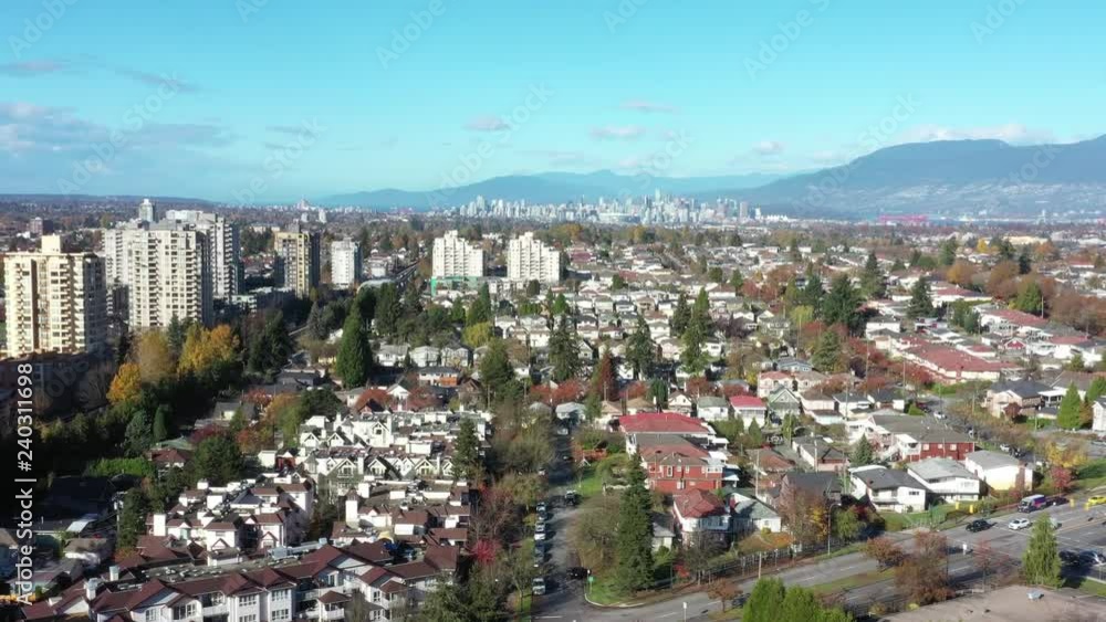 A perfect neighbourhood. Houses in suburb at Summer in the north America. Luxury houses with nice landscape. Aerial drone view. A perfect neighbourhood. Houses in suburb at Summer in the north America. Luxury houses with nice landscape. Aerial drone view.