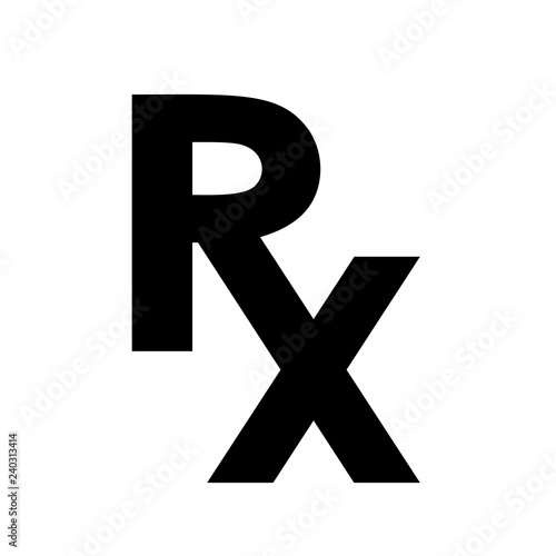 Rx pharmacy vector symbol photo