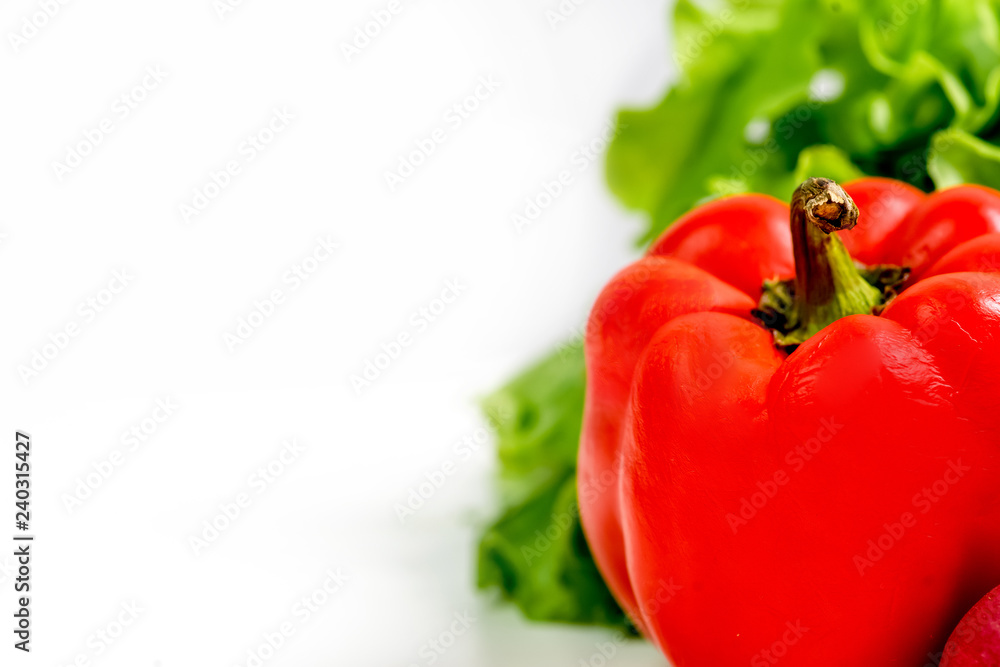 a fresh group of vegetables on white background a fresh group of vegetables on white background