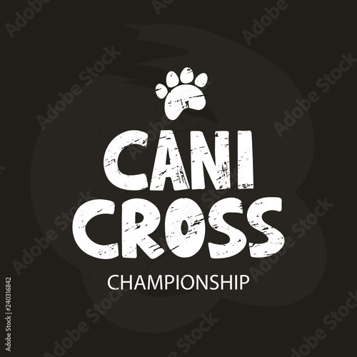 Canicross lettering typography photo