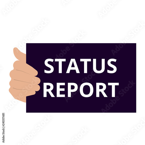 text Status Report.